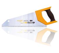 Scie circulaire de 350 mm avec revêtement softgrip à 2 composants, idéale pour la découpe de panneaux de bois