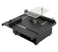 Scie circulaire de table compacte - Table de découpe portable - Légère et compacte - Idéale pour le modélisme, les circuits imprimés et les travaux de bricolage - Coupe le bois, le plastique et l'acry