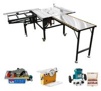 Scie circulaire de table de 2600W pour le bois - SY-S600B. Scie de format et de panneaux. Plateau de table en acier inoxydable 304, pliable. Guide de précision. Table coulissante de 100 x 25 cm. Coule