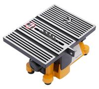 Scie circulaire de table électrique - Mini scie de 90W - 4500 tours/minute - Lame de scie de 10 cm - Pour bois et métal - Prise secteur 220V (norme européenne)