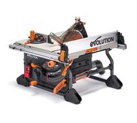Scie circulaire de table Evolution R255TBL 1650 W | Lame multimatière de 255 mm | Profondeur de coupe de 85 mm | Scie circulaire portable pour le bois, le métal, le plastique et l'aluminium