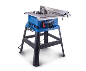 Scie circulaire de table Scheppach HS105 - 2000W | Hauteur de coupe : 90 mm | Diamètre du disque : 255 mm | Inclinable jusqu'à 45° | Extension de table : 640x920 mm | Inclut un guide de coupe transver
