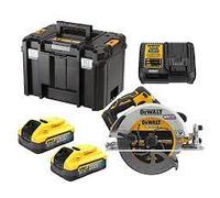 Scie circulaire DeWALT 18V XR 190mm 2x batterie 5,0Ah PowerStack DCS573H2T