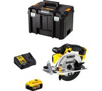 Scie circulaire DeWALT DCS391P1 (1 x 5,0 Ah + DCB115 + TSTAK VI)