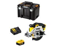 Scie Circulaire DeWALT DCS391P1 (1 x 5,0 Ah + DCB115 + TSTAK VI)