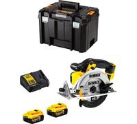 Scie circulaire DeWALT DCS391P2 (2 x 5,0 Ah + DCB115 + TSTAK VI)