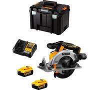 Scie circulaire DeWALT DCS565P2T (2 x 5,0 Ah + DCB1104 + TSTAK VI)