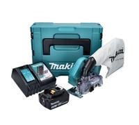 Makita DCC 500 RT Scie circulaire diamant sans fil 18 V - 125 mm - Brushless + 1x Batterie 5,0 Ah + Chargeur + Makpac