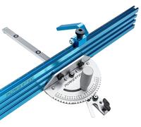 Scie circulaire d'onglet - Indicateur d'angle - 24 pouces avec 27 butées d'angle - Lame en oxyde d'aluminium - Accessoire de précision