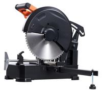 Scie circulaire d'onglets SucceBuy, avec lame de coupe à froid en acier inoxydable de 355 mm, moteur sans balais de 3500 W et vitesse variable de 750 à 1200 tr/min, adaptée pour les tubes métalliques,