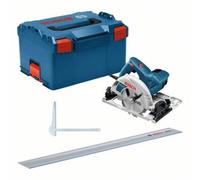 Bosch Scie circulaire GKS 55 1350 W - avec GCE, rail 140 cm - L-BOXX (0615990M91)