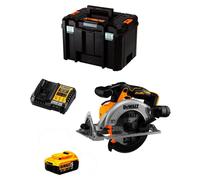 Scie circulaire manuelle DeWALT DCS565P1T (1 x 5,0 Ah + DCB1104 + TSTAK VI)