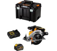 Scie circulaire manuelle DeWALT DCS565T1 (1 x 54V/18V 6,0 Ah + DCB116 + TSTAK VI)