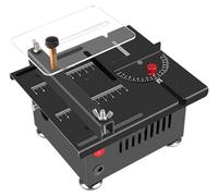 Scie circulaire mini de bureau - 100W - Profondeur de coupe de 16 mm - Angle réglable - Scie électrique