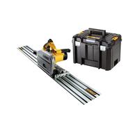 Scie circulaire plongeante 1300W DWS520KT-QS + Rail de guidage 1.5m DWS5022-XJ DEWALT