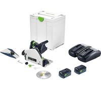 Scie circulaire plongeante 18V TSC 55 5,0 KEBI-Plus/XL + 2 batteries 5Ah + chargeur + Systainer SYS³ - FESTOOL - 577342