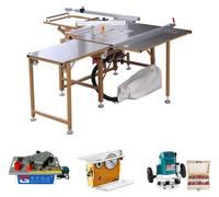 Scie circulaire pour le travail du bois - SY-300 : scie circulaire de format avec table coulissante - Table de travail pliante - Table en acier inoxydable 304 - Dimensions : 180–200 x 140–215 cm - Hau