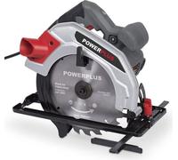 Scie Circulaire Powerplus 1200W, Lame 185mm, Coupe Max 65mm, 5500 min-1, 24 Dents