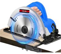 Scie circulaire, puissance 2000W, lame 7-1/2 pouces, vitesse 5500 tr/min, angle d'inclinaison 0 à 45°, profondeur de coupe réglable