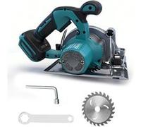 Scie circulaire sans brosse 5 pouces 6200 tr/min compatible batterie Makita 18V coupe 45°/90° profondeur max 48mm