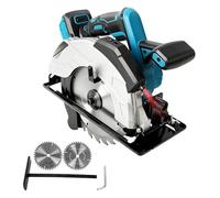 Scie Circulaire sans Fil 185 mm Compatible avec Makita Batterie 18V (Pas de Batterie), Scie Circulaire électrique sans Balais 5000 tr/min avec Guide Lumineux LED Rouge, Coupe Biseautée de 0 à 45°
