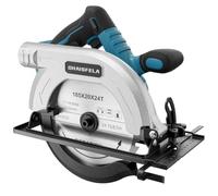 Scie circulaire sans fil 185 mm pour batterie Makita 18 V avec 3 lames de | Moteur sans balais 1200 W, 5400 tr/min, profondeur de coupe jusqu'à 60 mm (90°)/40 mm (45°) avec butée parallèle