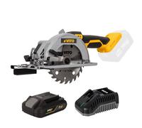 Scie Circulaire sans fil 20V Disque 140mm + Batterie lithium 2.0Ah + Chargeur 20V VITO
