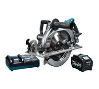 Scie circulaire sans fil 40V XGT à poignée arrière 260 mm - MAKITA - avec 1 batterie 40V 5Ah - chargeur - RS002GT101