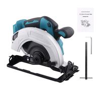 Scie Circulaire Sans Fil 7"" 5000 tr/min, Compatible Batterie Makita 21V, Coupe 0-45°, Outil Nu