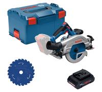 Scie circulaire sans fil Bosch GKS 18V-57-2 GX Professional 18 V 165 mm sans balais + 1 batterie ProCORE 4,0 Ah + L-Boxx - sans chargeur