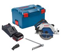Scie circulaire sans fil Bosch GKS 18V-68-2 18 V 190 mm sans balais + 1 batterie 5,0 Ah + chargeur + L-Boxx