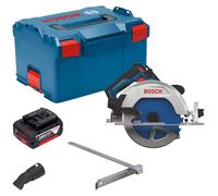 Scie circulaire sans fil Bosch GKS 18V-68-2 18 V 190 mm sans balais + 1 batterie 5,0 Ah + L-Boxx - sans chargeur