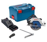 Scie circulaire sans fil Bosch GKS 18V-68-2 18 V 190 mm sans balais + 1 batterie ProCORE 4,0 Ah + chargeur + L-Boxx