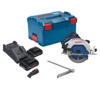 Scie circulaire sans fil Bosch GKS 18V-68-2 18 V 190 mm sans balais + 2 batteries ProCORE 4,0 Ah + chargeur + L-Boxx