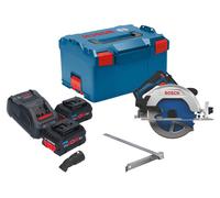 Scie circulaire sans fil Bosch GKS 18V-68-2 18 V 190 mm sans balais + 2 batteries ProCORE 8,0 Ah + chargeur + L-Boxx
