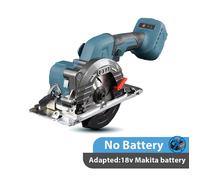 Scie circulaire sans fil de 5 pouces, Ø125 mm, biseau réglable, compatible avec les batteries Makita 18V.