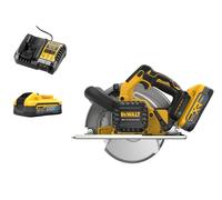 Scie circulaire sans fil Dewalt 184 mm pour couper le métal 18 V XR, 2 x 5,0 Ah Li-Ion DCS383H2