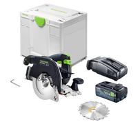 Scie circulaire sans fil Festool HKC 55 KEB-Basic 18 V 160 mm sans balais + 1 batterie 8,0 Ah + chargeur rapide + Systainer