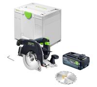 Scie circulaire sans fil Festool HKC 55 KEB-Basic 18 V 160 mm sans balais + 1 batterie 8,0 Ah + Systainer - sans chargeur
