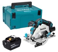 Scie circulaire sans fil Makita DHS 680 Z 18 V 165 mm sans balais + 1 batterie 9,0 Ah + Makpac - sans chargeur