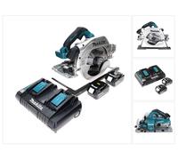 Scie circulaire sans fil Makita DHS 900 PF2 36 V (2 x 18 V) 235 mm sans balais + 2 batteries 3,0 Ah + double chargeur