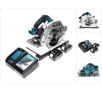 Scie circulaire sans fil Makita DHS 900 RF2 36 V (2x 18 V) 235 mm sans balais + 2 batteries 3,0 Ah + chargeur
