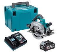 Scie circulaire sans fil Makita HS 003 GU101 40 V max. 190 mm sans balais + 1 batterie 4,0 Ah + chargeur + Makpac