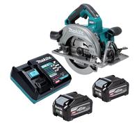 Scie circulaire sans fil Makita HS 003 GU201 40 V max. 190 mm sans balais + 2 batteries 4,0 Ah + chargeur