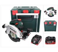 Scie circulaire sans fil Metabo KS 18 LTX 66 BL, 18 V, 165 mm + 1 batterie 10,0 Ah + coffret metaBOX - sans chargeur