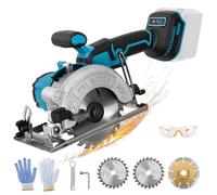 Scie circulaire sans fil pour Makita 18V, sans balais, diamètre de 125 mm, livrée avec 2 lames de scie, adaptée pour les carreaux et le bois