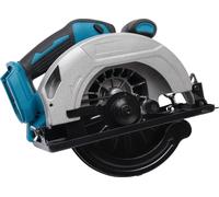 Scie circulaire sans fil - Scie plongeante/scie à onglet/scie à onglet radiale - Compatible avec batterie lithium 18 V - Sans fil - Portable - Bleu