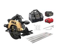 Skil 20V 3575 DB 184 mm Scie circulaire sans fil + guide (1 batterie 4,0 Ah)