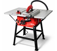 Scie circulaire sur table VERTEX, 1800 W, table de travail extensible, scie sur table pour le bois, coupes à 45° et 90°, lame de scie incluse dans le kit