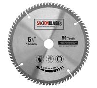Scie circulaire TCT, diamètre 165 mm, épaisseur 20 mm (avec bague de 16 mm), 80 dents